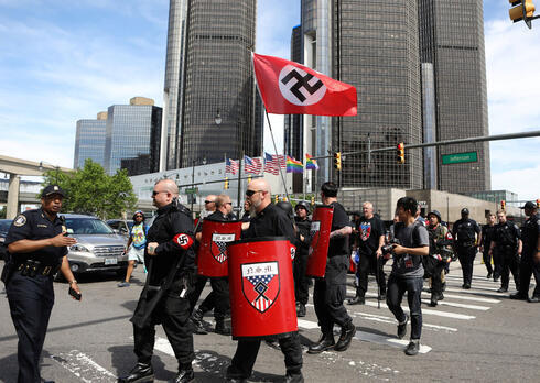 Neonazis en Detroit, Michigan. 