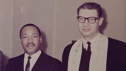 El rabino Israel Dresner junto a Martin Luther King.