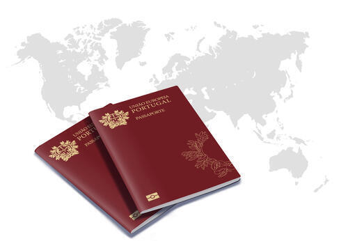 Pasaportes portugueses. 