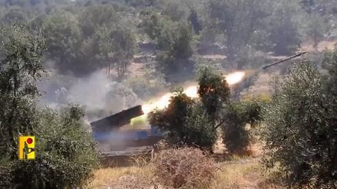 Una lanzadera de misiles de Hezbolá, en el sur del Líbano. 