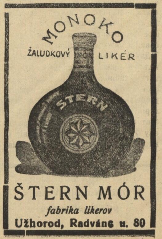 Folleto de la marca de alcohol Stern.