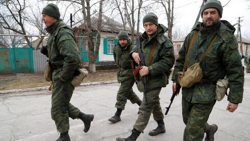 Separatistas pró-Rússia em Lugansk, no leste da Ucrânia.