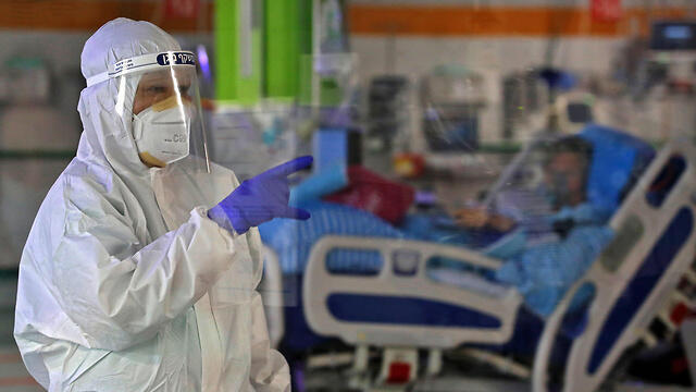 Una sala de coronavirus en el Centro Médico Sheba. 