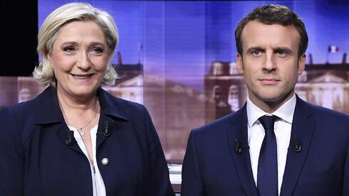 Marine Le Pen y Emanuelle Macron. 