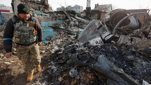 Daños en la ciudad ucraniana de Chernihiv tras el ataque ruso.