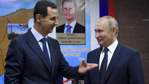 El presidente sirio Bashar Assad y el presidente Vladimir Putin durante su reunión en Damasco a principios de 2020. 