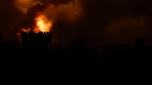 Las FDI atacan Gaza el lunes por la noche. 