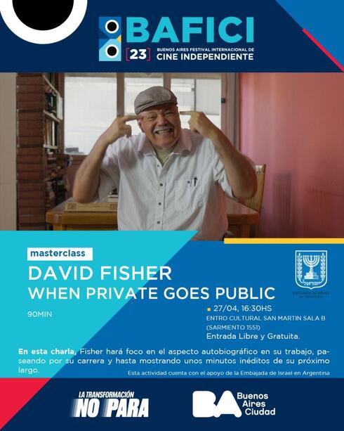 David Fisher estará dando una masterclass el 27/4 en Argentina. 
