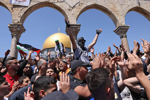 Disturbios provocados por manifestantes palestinos en el Monte del Templo. 