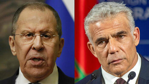 Lavrov y Lapid, las caras de una tensión diplomática entre Rusia e Israel. 