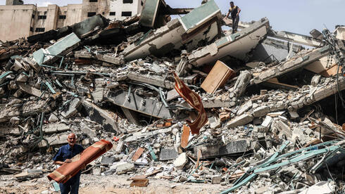 Edificios en Gaza destruidos durante los combates de mayo de 2021. 