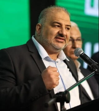 El líder de Raam, Mansour Abbas.