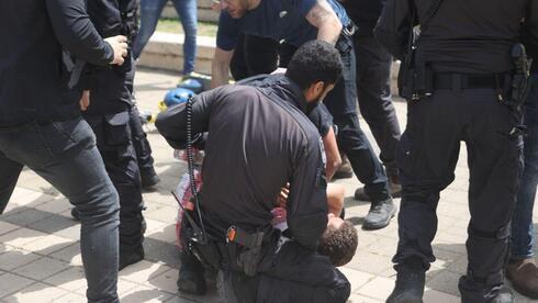 Detenciones durante la manifestación por el Día de la Nakba. 