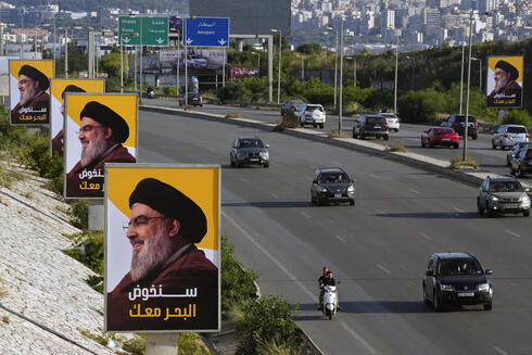 Cartelería de la campaña electoral de Hezbollah. 