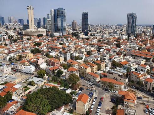 Vista aérea de Tel Aviv. 