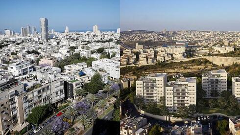 Fotos aéreas de Tel Aviv y de Jerusalem. 