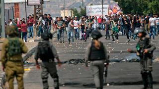 Archivo: enfrentamientos con población palestina en el puesto de control de Huwara. 