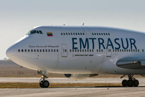 El avión retenido en Argentina, de la compañía venezolana Emtrasur. 