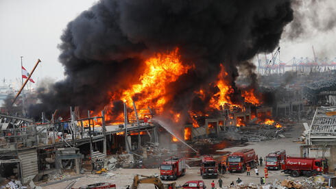 Consecuencias de la devastadora explosión del puerto de Beirut en 2020. 