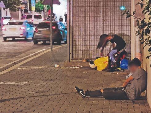 Personas sin hogar en el sur de Tel Aviv. 