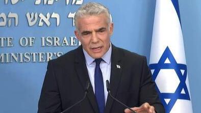 Yair Lapid, primer ministro de Israel. 