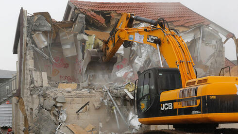 Demolición de una casa en Cisjordania. 