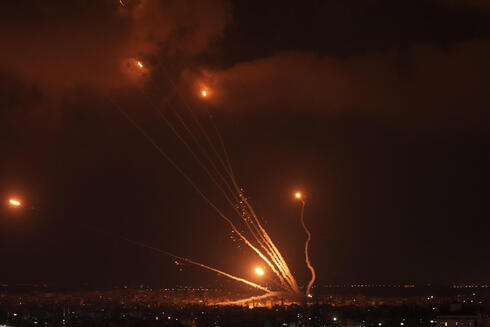 Disparo de cohetes desde la Franja de Gaza. 