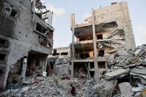 Edificio en el que se alojaba Mansour después del ataque aéreo israelí. 