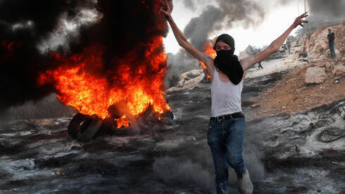 Disturbios en el área de Nablus en Cisjordania