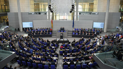 El Bundestag alemán durante el discurso del presidente israelí el martes. 