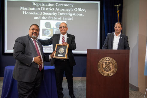 Ceremonia de repatriación en Nueva York.