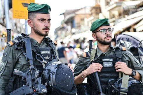 Agentes de la Policía de Fronteras en Jerusalem. 