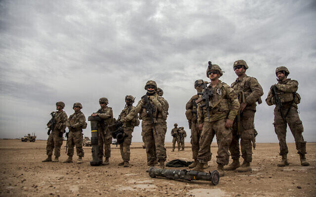 Soldados estadounidenses durante un ejercicio en el noreste de Siria el año pasado. 