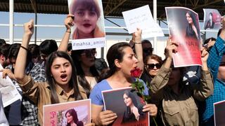 Imagen de las protestas en Irán. 