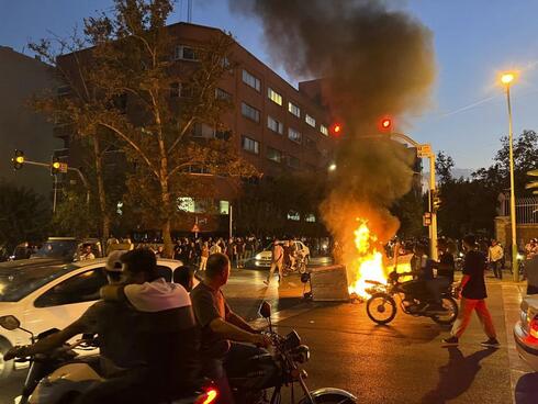 Imagen de las protestas en Irán. 