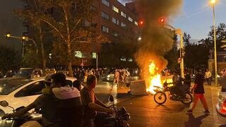 Imagen de las protestas en Irán. 