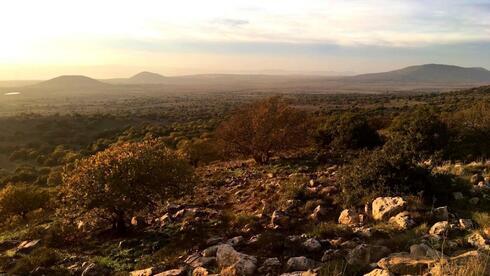 La cresta de Bashanit en los Altos del Golán. 