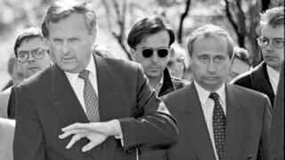 Anatoly Sobchak y Vladimir Putin.