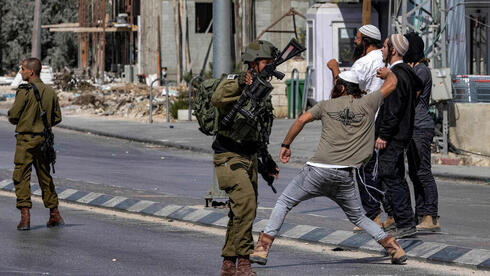 Disturbios de colonos judíos en las calles de Judea y Samaria. 