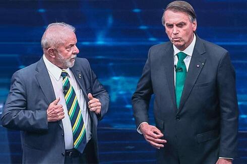 Lula y Bolsonaro en un debate antes de las elecciones.