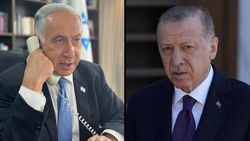 Benjamín Netanyahu y Recep Tayyip Erdogan. 