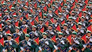 Tropas de la Guardia Revolucionaria de Irán.