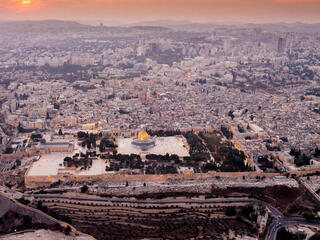 Vista aérea de Jerusalem. 