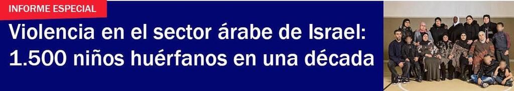 Banner violencia en el sector arabe