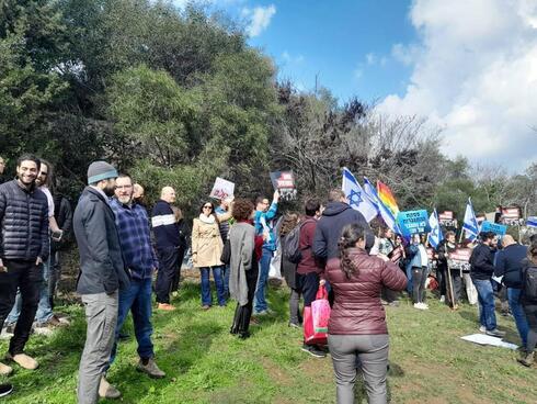 "Israel no es una dictadura", la consigna de la protesta en la Universidad de Haifa. 