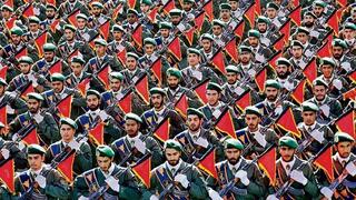 Soldados de la Guardia Revolucionaria iraní. 