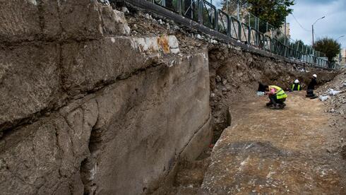 El lugar de la excavación.