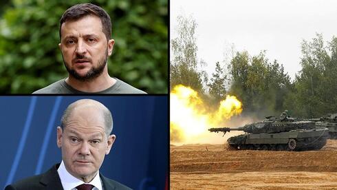 Volodimir Zelensky, presidente de Ucrania; Olaf Scholz, canciller alemán. (EPA/Reuters) Volodimir Zelensky, presidente de Ucrania; Olaf Scholz, canciller alemán.