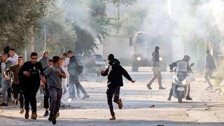 Ingreso de las fuerzas israelíes en Jenin. 