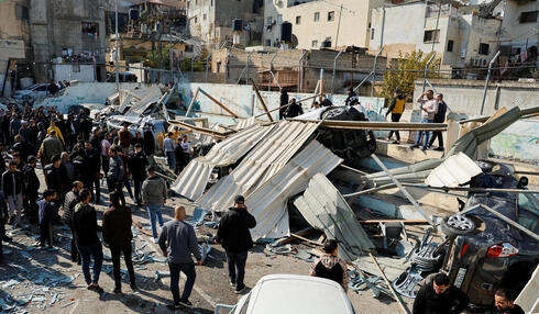 Destrucción después del ingreso de las fuerzas israelíes en Jenin. 